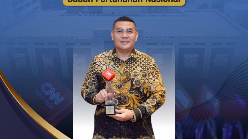 Kementerian ATR/BPN Raih CNN Indonesia Award 2025 untuk Kategori Rural Development & Regional Equity