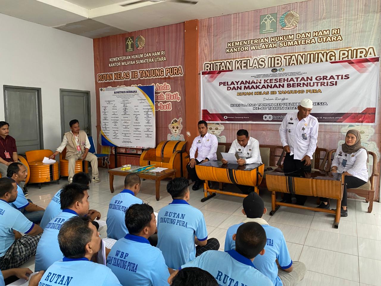 Karutan Tanjung Pura Kembali Membuka Rehabilitasi Pemasyarakatan Warga Binaan Secara Resmi