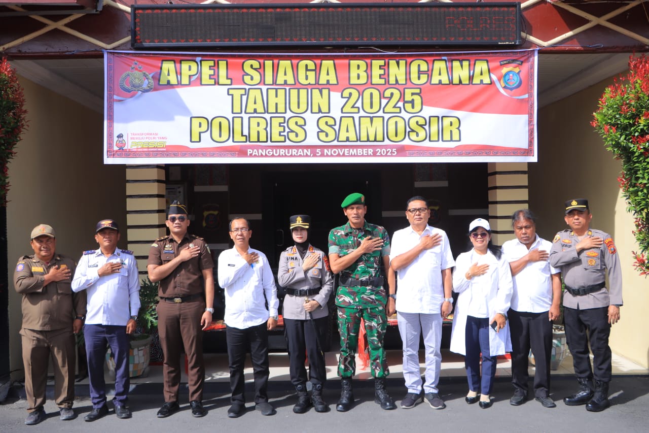 Polres Samosir Siap Tanggap Darurat Bencana Hidrometeorologi