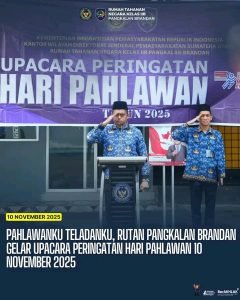Pahlawanku Teladanku, Rutan Pangkalan Brandan gelar upacara peringatan hari pahlawan 10 November 2025