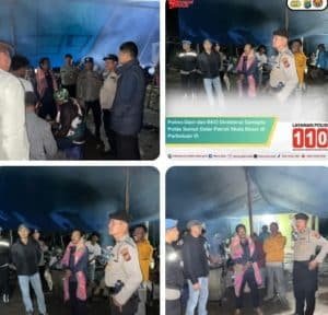 Polres Dairi dan BKO Direktorat Samapta Polda Sumut Gelar Patroli Skala Besar di Parbuluan VI