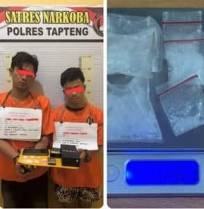 Dua Pengedar Narkoba Ditangkap di Tapteng dan Sibolga, Sabu Bruto 12,61 Gram Disita