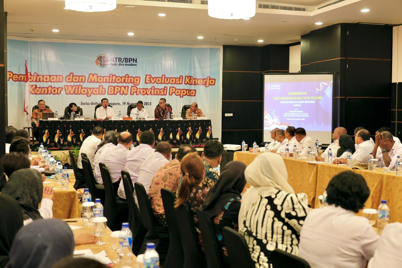 Pembinaan di Kanwil BPN Provinsi Papua, Menteri Nusron Perkuat Layanan Pertanahan: Semakin Sederhana, Semakin Baik