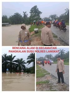 Update Terbaru Bencana Alam di Langkat: Polisi Bergerak Cepat Lakukan Evakuasi, Pengaturan Lalulintas, dan Koordinasi Lintas Instansi