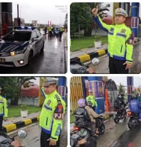 Banjir Lumpuhkan Arteri Binjai-Medan, Polda Sumut Hadir Berikan Solusi Lewat Pengawalan di Tol