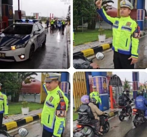 Banjir Lumpuhkan Arteri Binjai-Medan, Polda Sumut Hadir Berikan Solusi Lewat Pengawalan di Tol