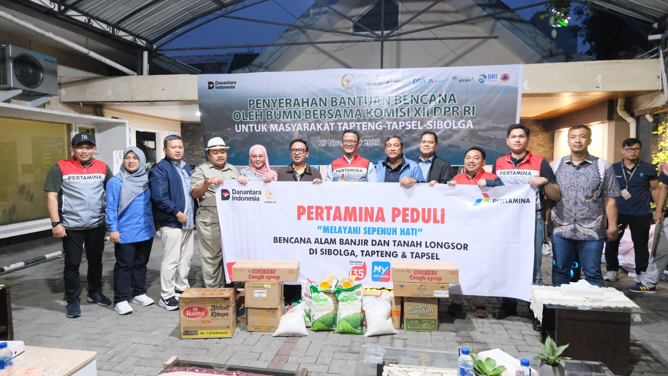 Satgas Natal dan Tahun Baru, Pertamina Patra Niaga Sumbagut Berikan Bantuan bagi Warga Terdampak Bencana