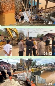 Akses Antarwilayah Pulih, Brimob Sumut Rampungkan Perbaikan Jembatan Halangan dalam 3 Hari