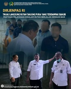 Dirjenpas Peduli, Tinjau Langsung Banjir di Lapas Pemuda Langkat