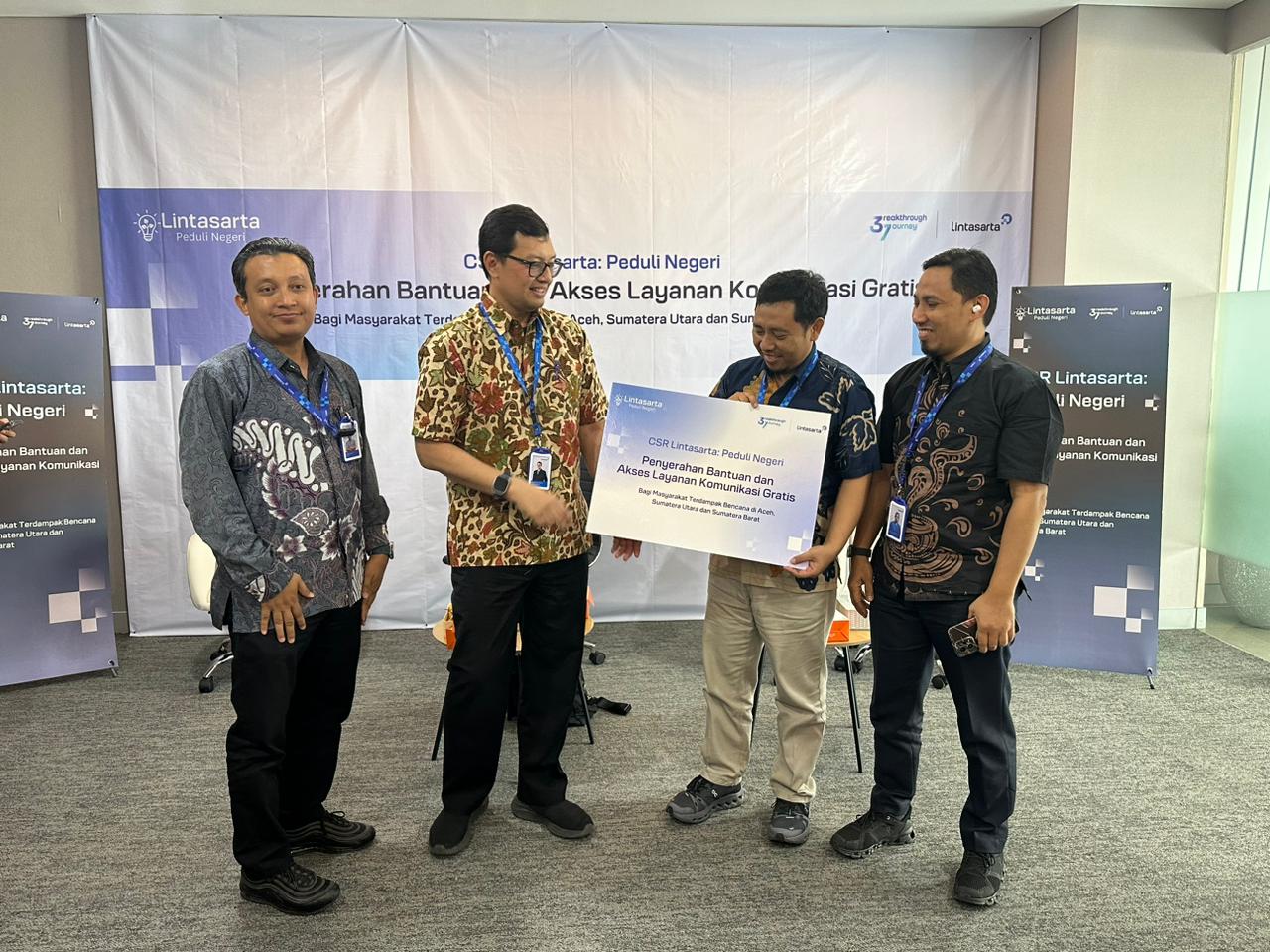 Lintasarta Dorong Digital dan Bantuan Kemanusiaan ke Wilayah Terdampak Bencana di Sumatera