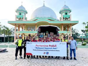 Bersama Pertamina Peduli, PGN Pasok Logistik Dapur Umum dan Instalasi Darurat Air Bersih