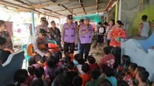 Polres Sibolga Berikan Bantuan Dan Trauma Healing, Terhadap Korban Bencana Alam Longsor Dan Banjir Di Kota Sibolga