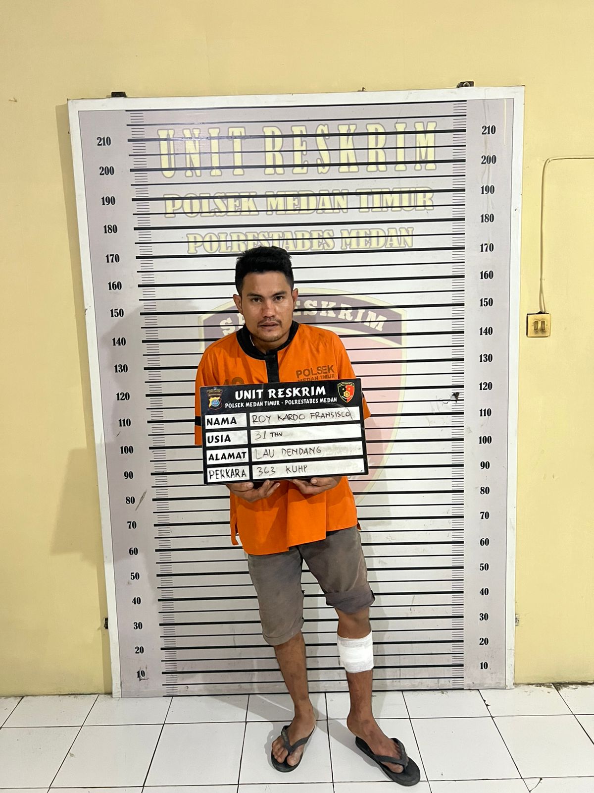 Unit Opsnal Reskrim Polsek Medan Timur Amankan Seorang&nbsp; Pencuri Barang di Cafe Sanova