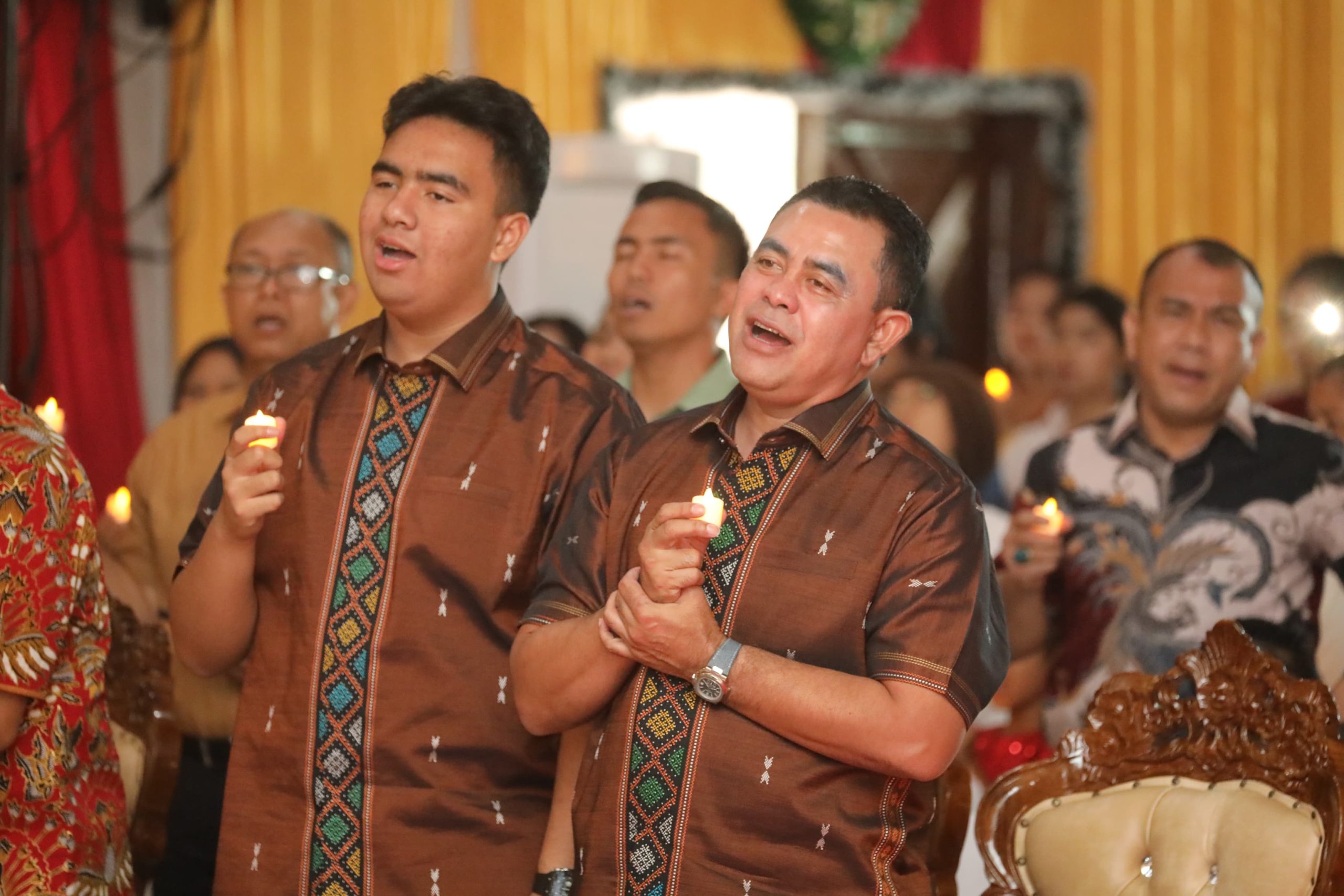 Kapolda Sumut Hadiri Perayaan Natal Polda Sumut 2025 di Gereja Oikumene Mapolda