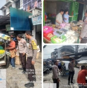 Polsek Medan Timur Jelang Tahun Baru 2026 Laksanakan Sambang ke Objek Keramaian dan Pusat Perbelanjaan