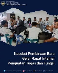 Kasubsi Pembinaan Baru Gelar Rapat Internal Penguatan Tugas dan Fungsi