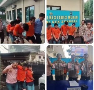 Polsek Sunggal Tembak Residivis Curanmor Specialis Rumah Ibadah, 4 Pelaku di Ringkus