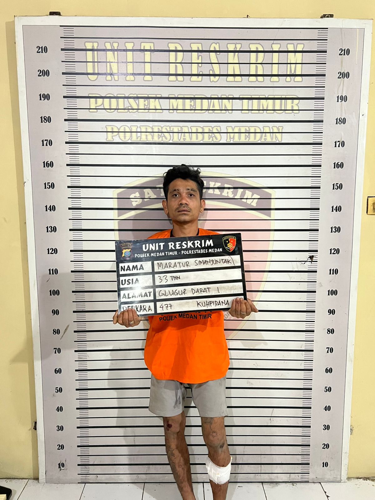 Polsek Medan Timur Tangkap Seorang Pria Pencuri dan Residivis Kambuhan