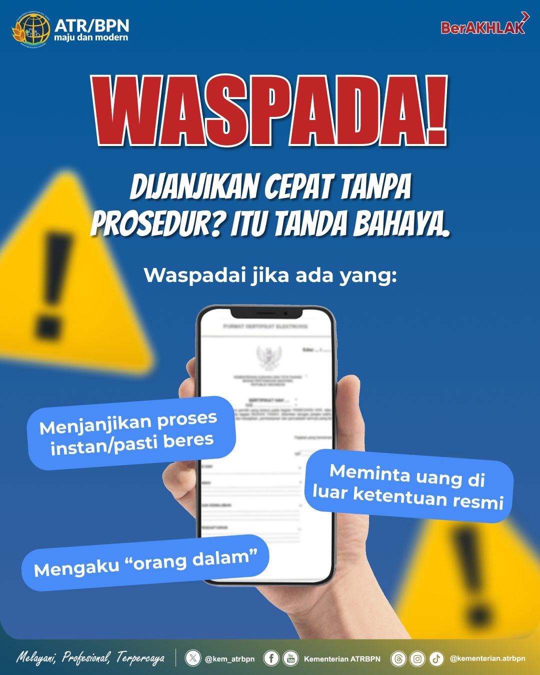 Cegah Calo dan Penipuan, Masyarakat Diimbau Ikuti Prosedur Resmi Pertanahan