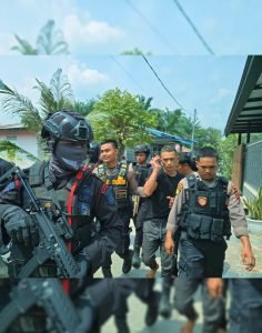 Brimob Polda Sumut dan BNN Provinsi Sumut Bersinergi, Gerebek Kampung Narkoba di Percut Sei Tuan