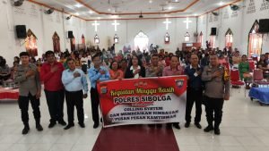 Polres Sibolga Gelar Minggu Kasih di GKII Sibolga, Sampaikan Pesan Kamtibmas kepada Jemaat