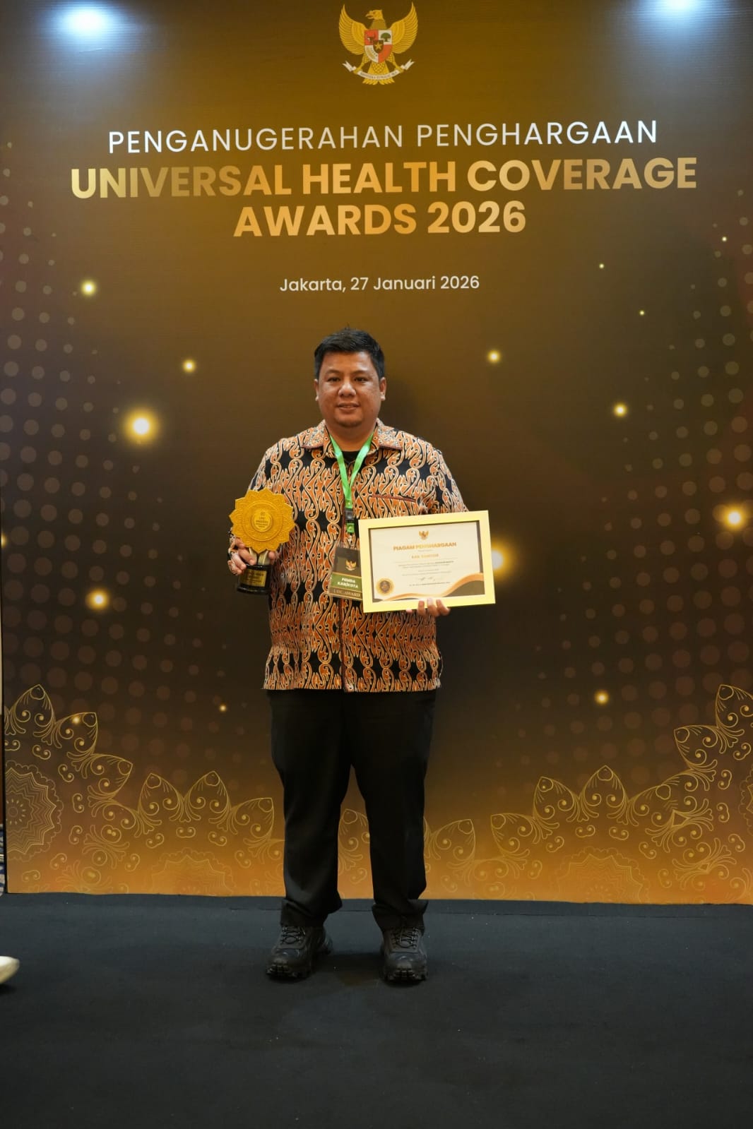 Konsisten Pelayanan Masyarakat, Pemkab Samosir Raih UHC Awards 2026