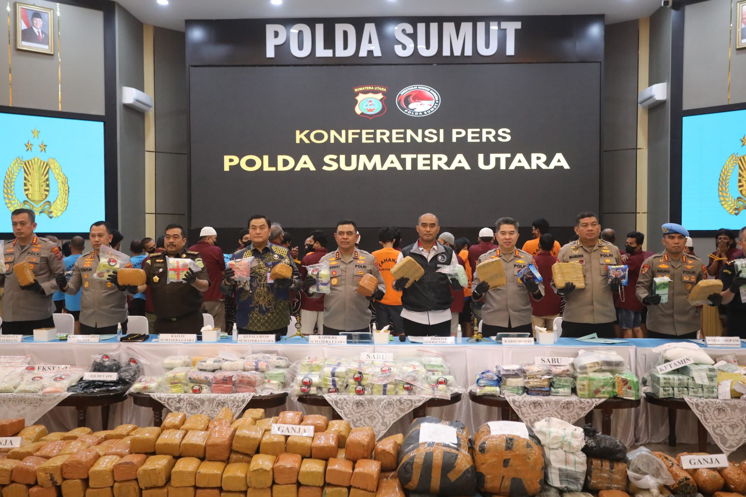 Polda Sumut Ungkap 923 Kasus Narkoba Awal 2026, Selamatkan 1,48 Juta Jiwa