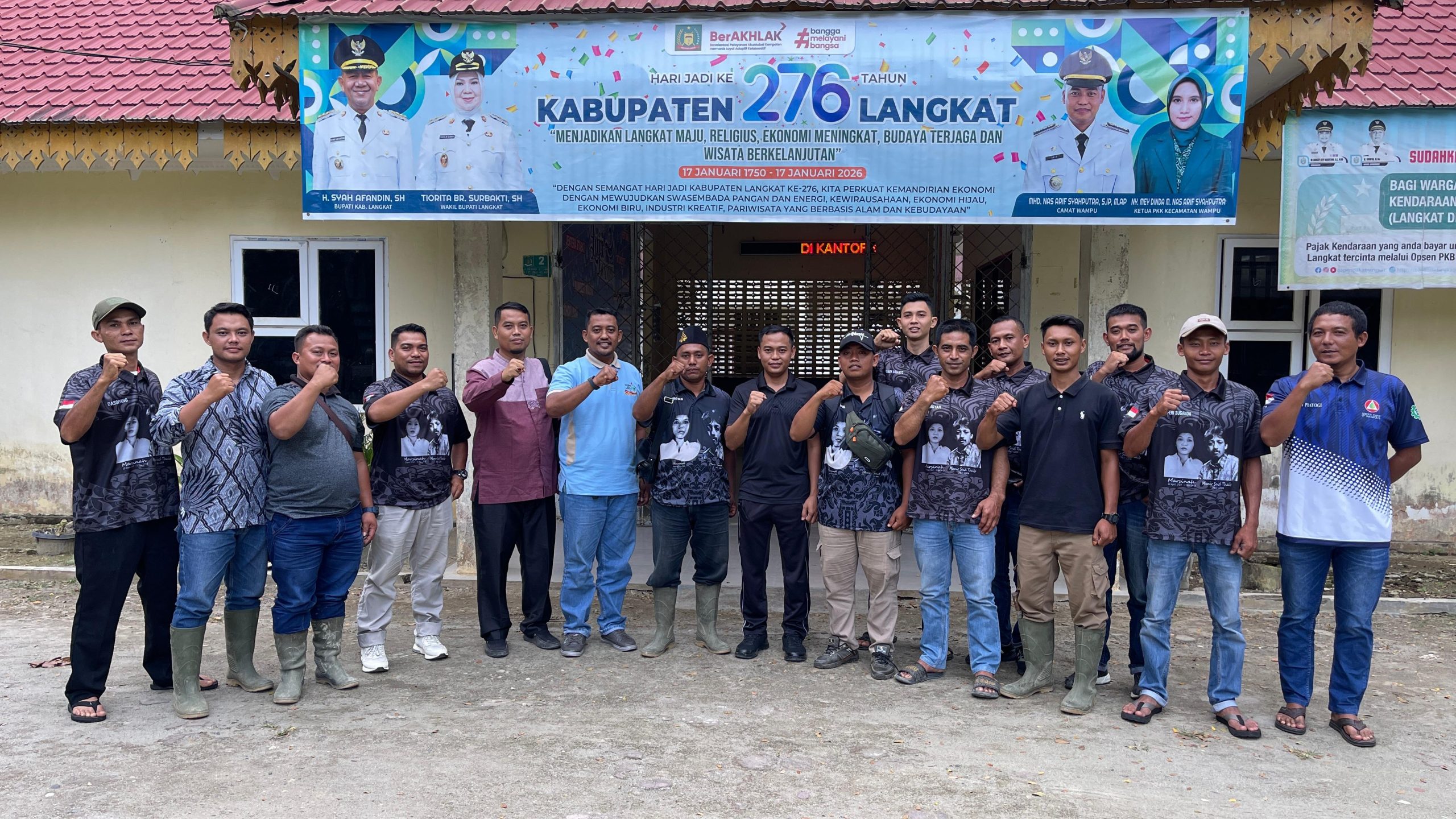 Pengurus Fordisbuni Kabupaten Langkat beraudensi dengan Bapak camat Wampu