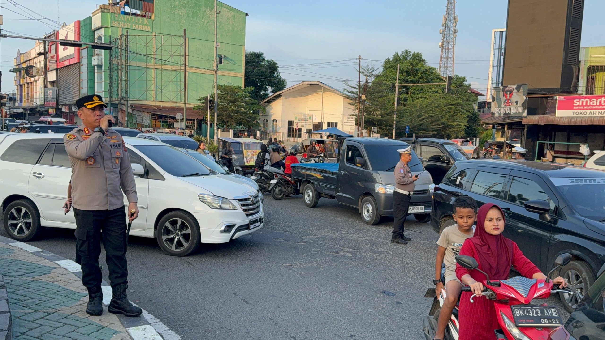 Sigap Dan Humanis Kapolres Binjai Bantu Dorong Betor Mogok