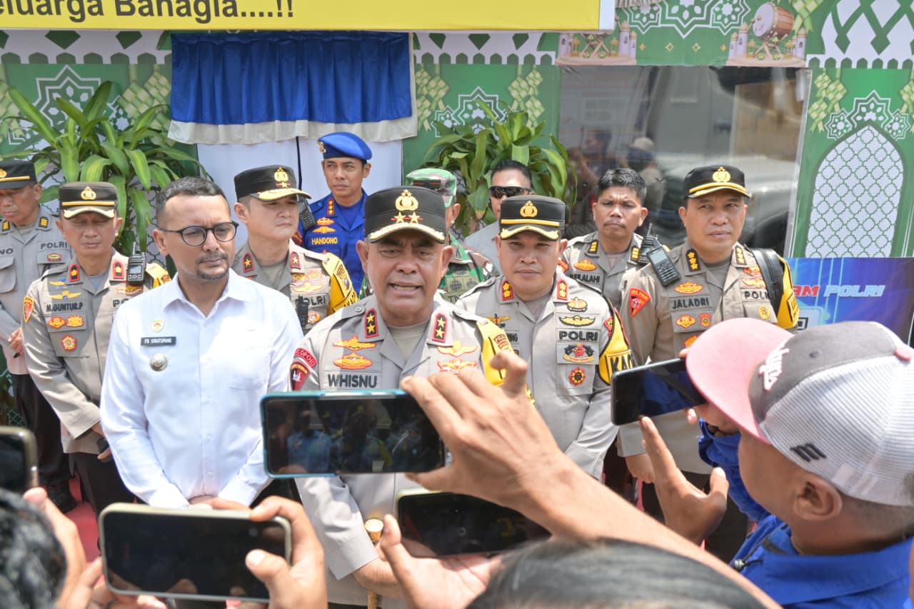 Kapolda Sumut Cek Arus Mudik di Labusel, Pantauan Real Time Andalkan Google Maps dan CCTV
