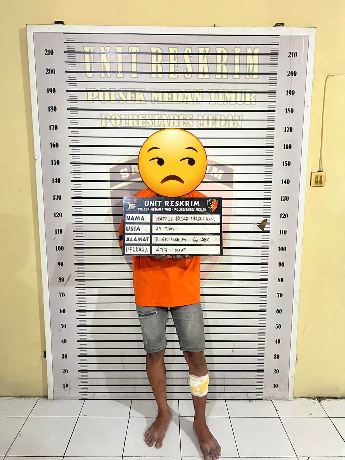 Residivis Curanmor Ditangkap di Parit, Sempat Lempar Sepeda Motor ke Arah Polisi