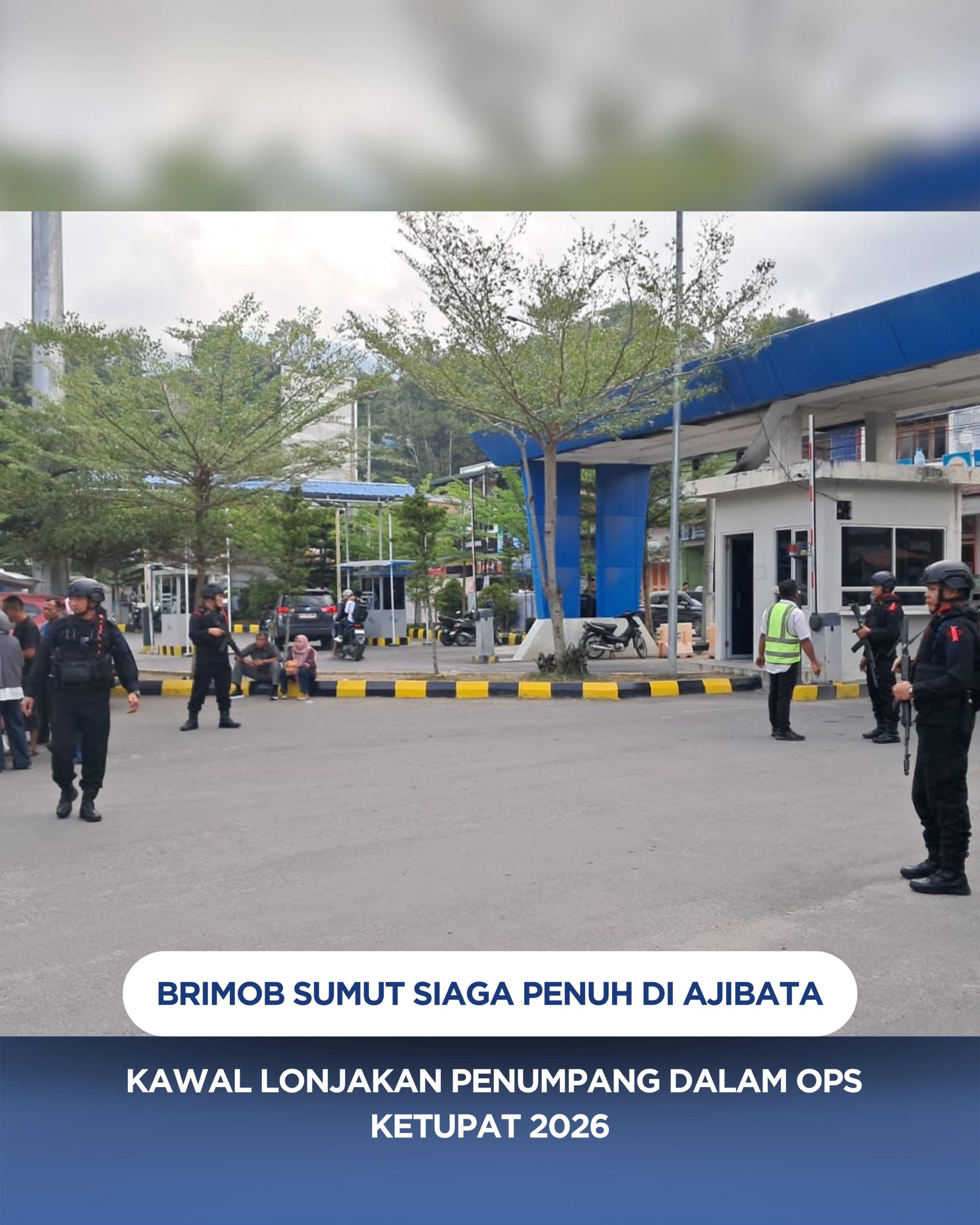 Brimob Sumut Siaga di Parapat, Pastikan Wisatawan Aman Saat Ops Ketupat Toba 2026