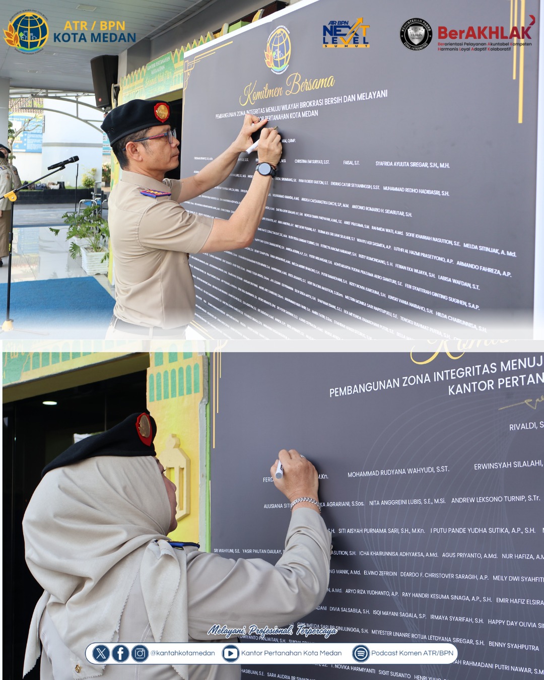 Kantor Pertanahan Kota Medan Teken Komitmen Bersama Wujudkan Zona Integritas Menuju WBBM