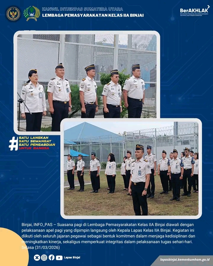 Lapas Tanamkan Budaya Disiplin dan Integritas Pegawai