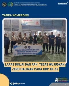 Lapas Binjai Dan APH Tegas Wujudkan Zero Halinar pada HBP ke_62