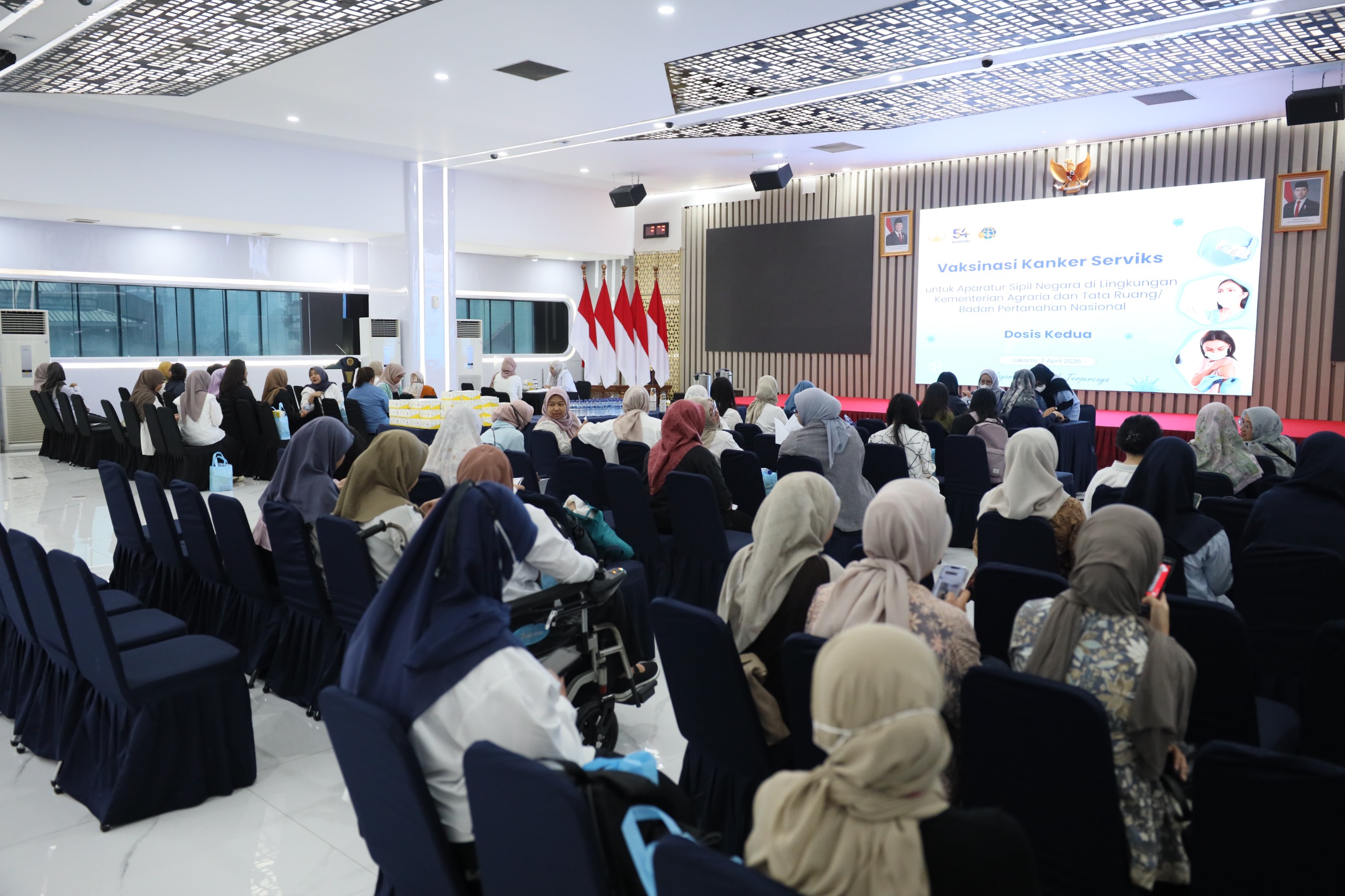 Vaksinasi Kanker Serviks Jajaran Kementerian ATR/BPN, Lindungi Wanita dari Kanker Mematikan