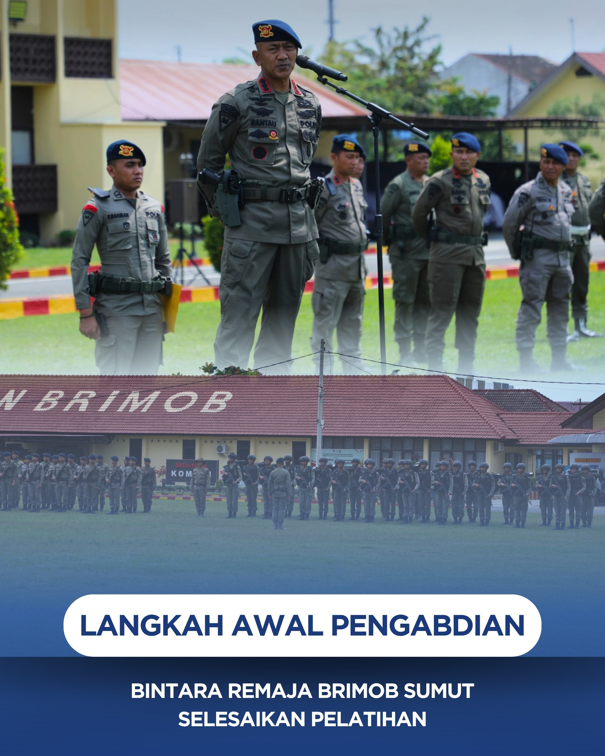 Langkah Awal Pengabdian, Bintara Remaja Brimob Sumut Selesaikan Pelatihan