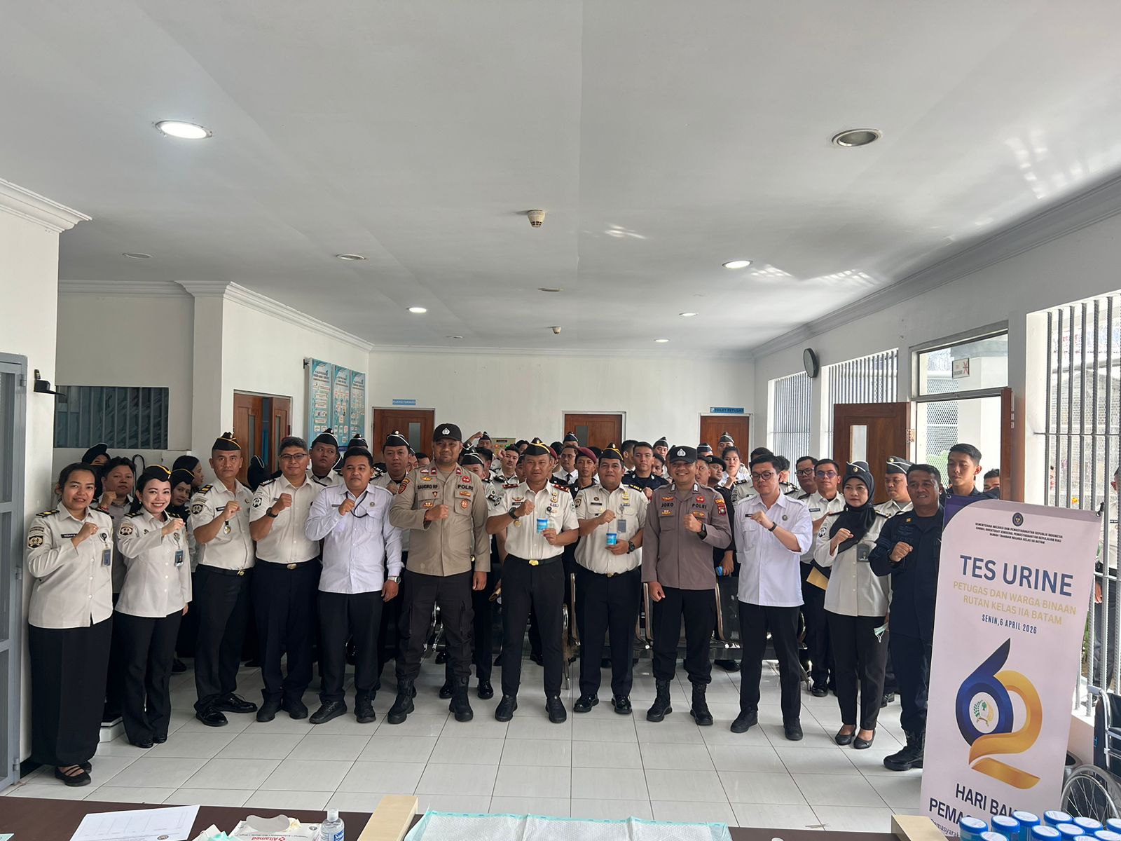 Langkah Tegas Menyambut Hari Bhakti Pemasyarakatan: Rumah Tahanan Negara Kelas IIA Batam Gelar Razia dan Tes Urine.