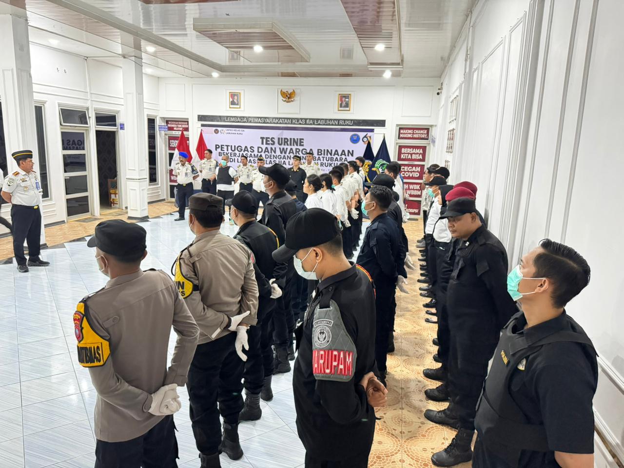 Polsek Labuhan Ruku gelar razia bersama di Lapas Kelas II A Labuhan Ruku