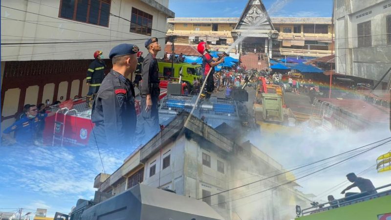 Gerak Cepat Brimob Sumut! AWC Diterjunkan, Kebakaran Ruko di Pematangsiantar Berhasil Dikendalikan Tanpa Korban Jiwa