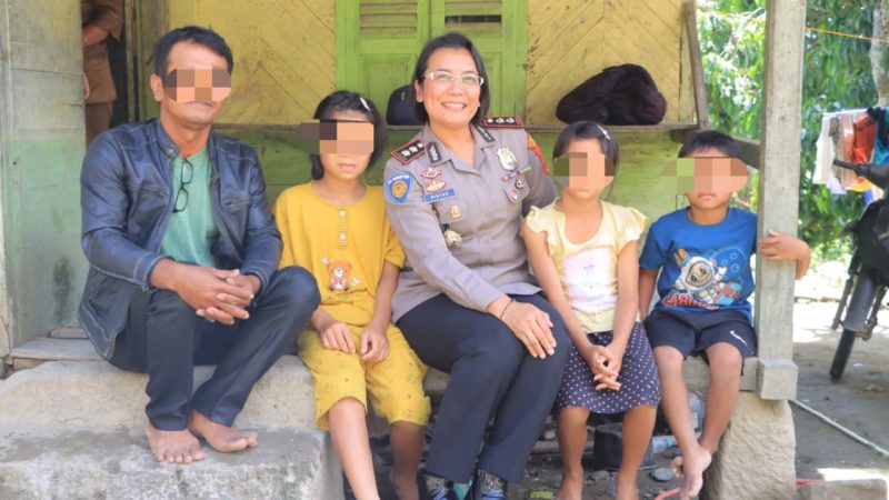 Kapolres Samosir Jadi Orangtua Asuh Anak Korban Penganiayaan, Wujud Kepedulian Masa Depan Korban