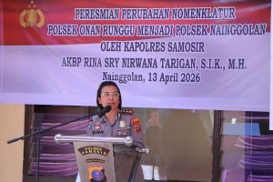 Polres Samosir Gandeng Sekolah Bentuk Generasi Taat Hukum