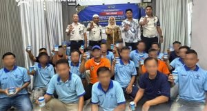 Sambut HBP ke-62, Rutan Tanjung Pura dan BNNK Langkat Gelar Tes Urine Massal