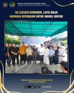 Tak Sekadar Berkurban, Lapas Binjai Hadirkan Kepedulian untuk Warga Sekitar