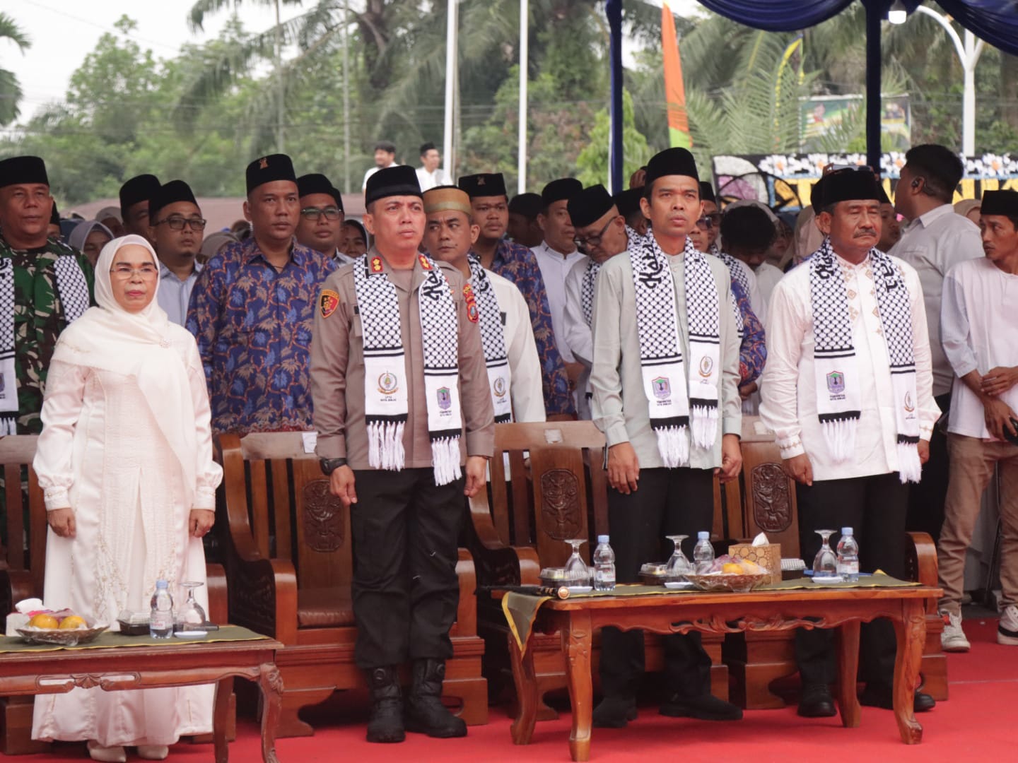 KAPOLRES BINJAI PASTIKAN PEMBUKAAN MTQ KE 57 KOTA BINJAI BERJALAN KONDUSIF