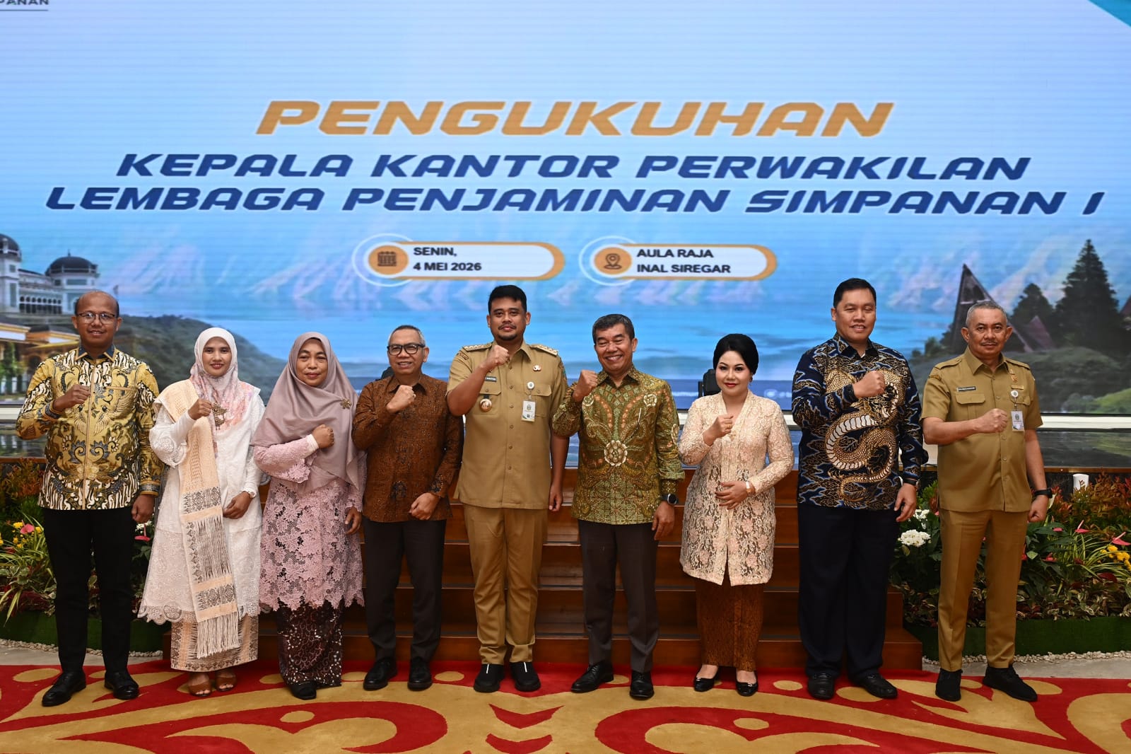 Wabup Samosir Hadiri Pengukuhan LPS I Medan, Dorong Penguatan Kepercayaan Masyarakat