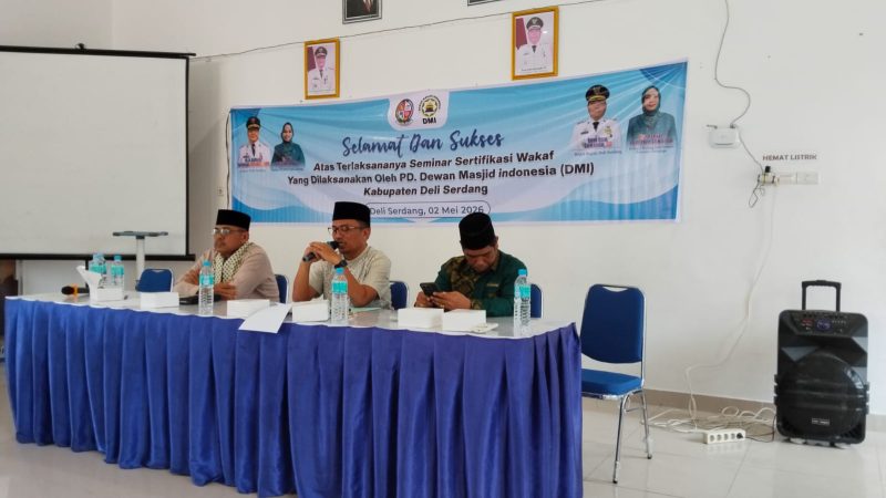 DMI Deli Serdang Gelar Seminar Sertipikasi Wakaf, Percepat Kepastian Hukum Tanah Masjid