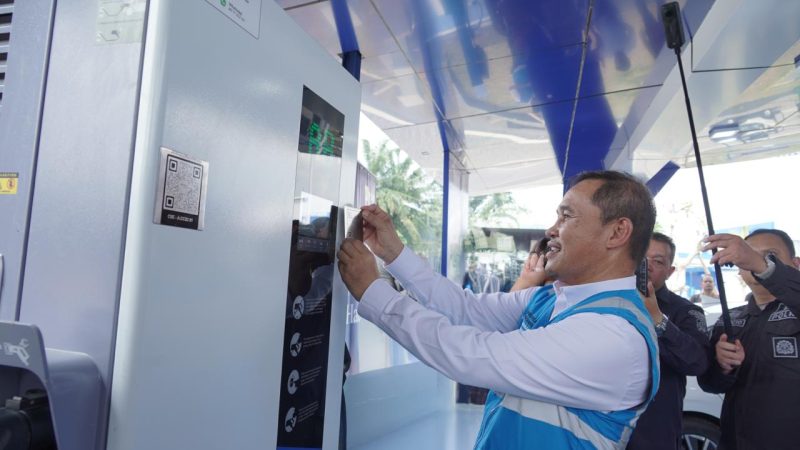 SPKLU PLN Presisi Ultra Fast Charging Pertama di Lingkungan Polda se-Indonesia Resmi Beroperasi
