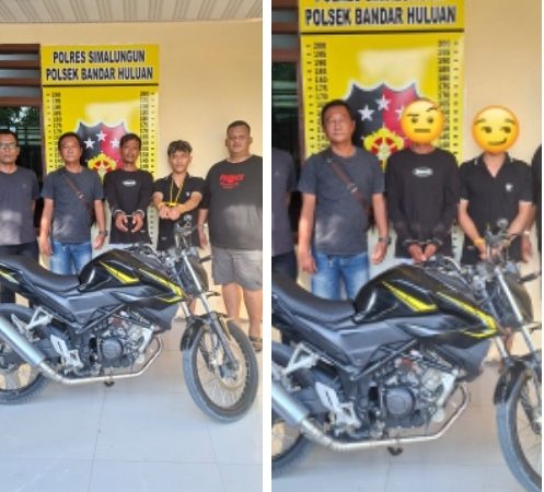 Gerak Cepat Polsek Bandar Huluan Ringkus Dua Pelaku Pencurian Sepeda Motor, Korban Rugi Rp 20 Juta