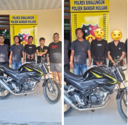 Gerak Cepat Polsek Bandar Huluan Ringkus Dua Pelaku Pencurian Sepeda Motor, Korban Rugi Rp 20 Juta